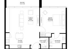 1 bedroom apartment